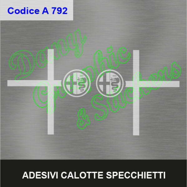 A 792 ADESIVI CALOTTE SPECCHIETTI ALFA ROMEO